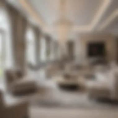 Luxurious Interior Design of Falcon City Villas Inviting living space inside a Falcon City Villa with contemporary furnishings and luxurious decor