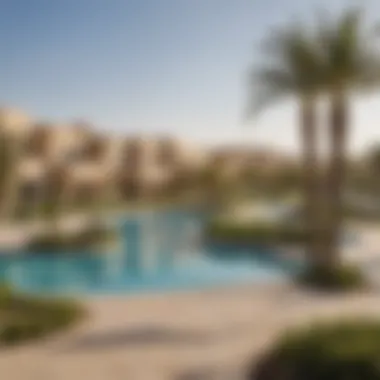 Vibrant Lifestyle and Community of Falcon City Villas Panoramic view of the Falcon City community highlighting its vibrant surroundings and lifestyle offerings