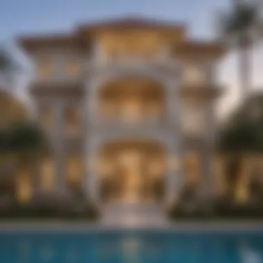 Architectural Elegance of Galleria Villas Stunning exterior view of Galleria Villas Al Wasl