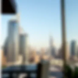 A skyline view of Dubai showcasing iconic skyscrapers