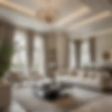 Elegant Interior Design in Palm Jumeirah Estates Elegant interior of a Palm Jumeirah estate
