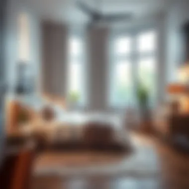 Cozy and stylish bedroom interior showcasing modern decor