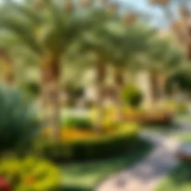 Tranquil Community Park Elegant community park with lush greenery in Mudon Al Ranim