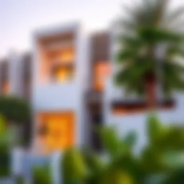 Modern Architecture of Mudon Arabella Stunning exterior view of Mudon Arabella Townhouses showcasing modern architecture