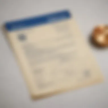 Visa Application Documentation An official document representing visa application