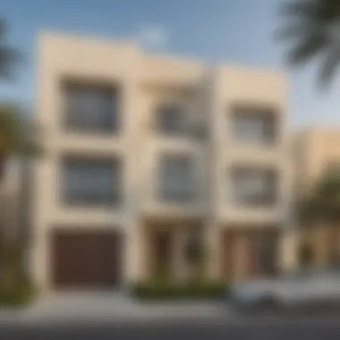 Architectural Elegance of Dubai Townhouses Stunning architectural view of a two-bedroom townhouse in Dubai