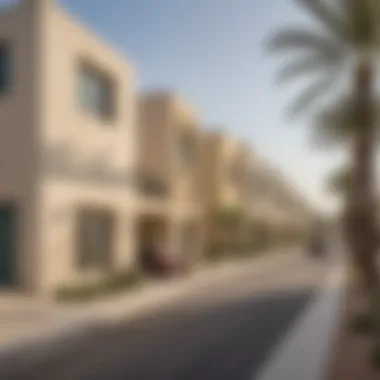 Community Life Around Dubai Townhouses Vibrant community amenities surrounding a two-bedroom townhouse