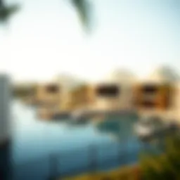 Luxurious waterfront view of Palm Hills