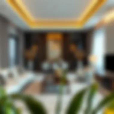 Elegant interior design of a luxury apartment