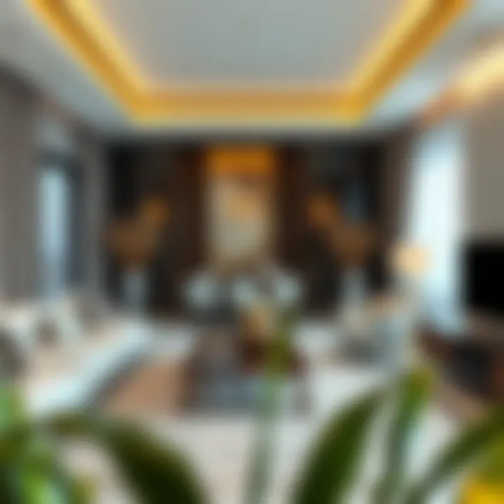 Elegant interior design of a luxury apartment