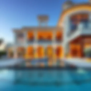 Stunning Villa Architecture in Dubai Luxurious villa exterior in Dubai