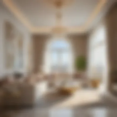 Opulent Interior Design at Society House Luxurious interior of a penthouse in Society House Dubai highlighting premium design