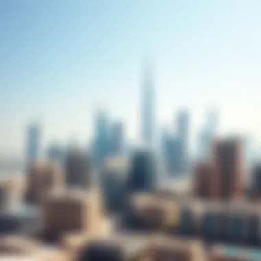 Dubai Skyline and Real Estate Dubai skyline showcasing real estate developments