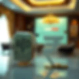 Currency exchange concept with AED and rupee symbols