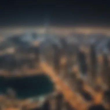 Dubai's Skyline: A Glimpse into Luxury Living Aerial view of Dubai skyline showcasing luxurious properties