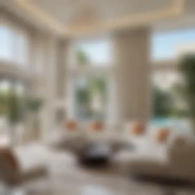 Contemporary Interior Design in Dubai Villas Elegant villa interior showcasing modern design