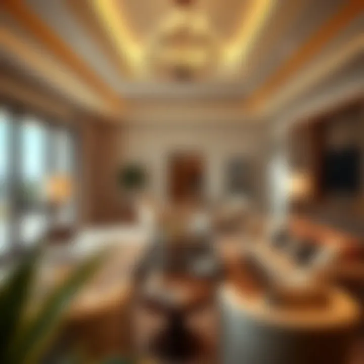 Luxurious living room interior in Wadi Villas