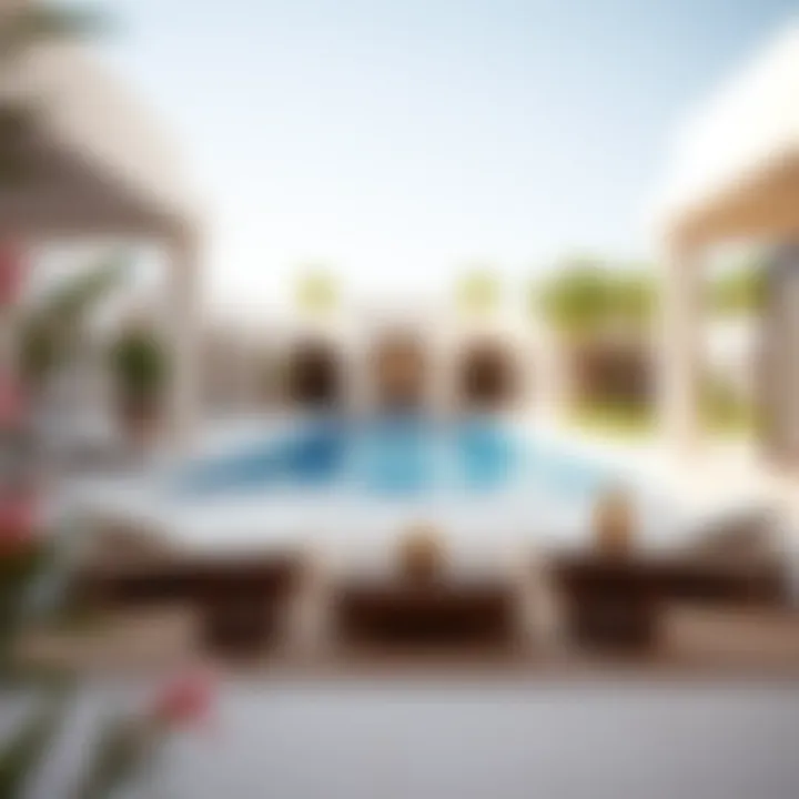 Beautiful outdoor space with pool in Wadi Villas